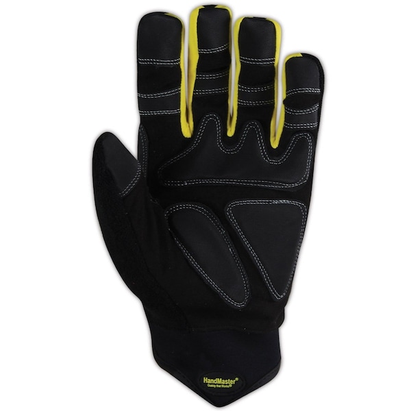 Mechanics Gloves, L, Black, Padded